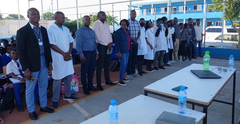 Cento e trinta e quatro alunos da Escola Sonhos de Tchumene participam da palestra sobre Segurança Cibernética