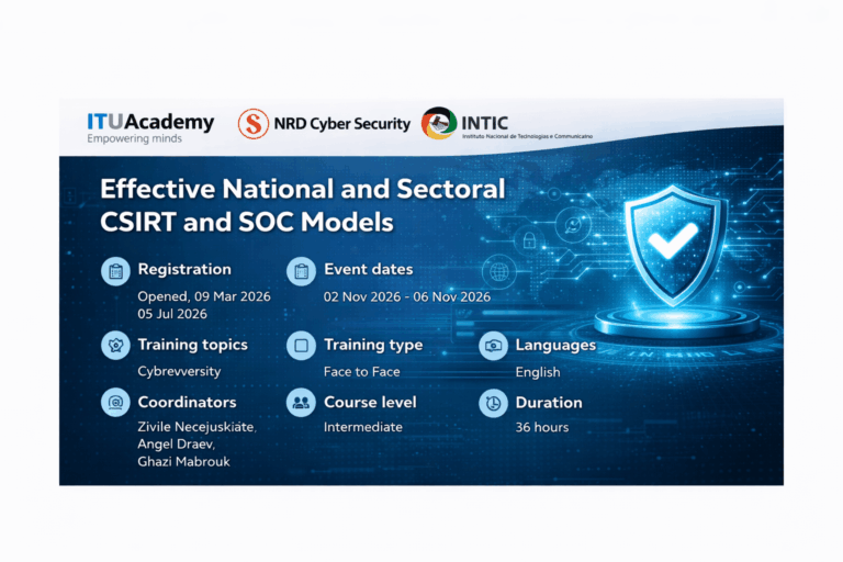 ITU Academy – Effective national and sectoral CSIRT and SOC models